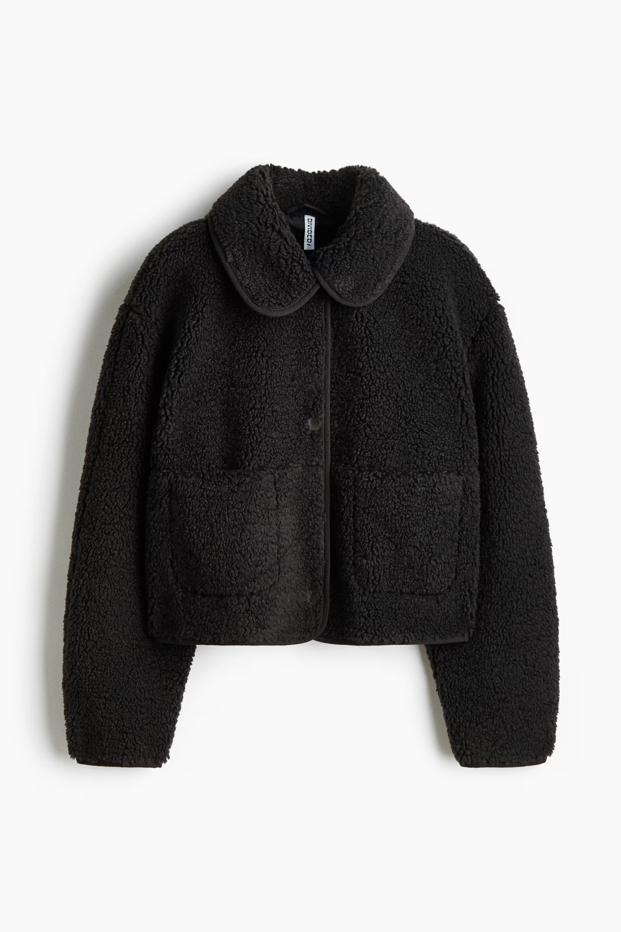 Collared teddy jacket | H&M (UK, MY, IN, SG, PH, TW, HK)