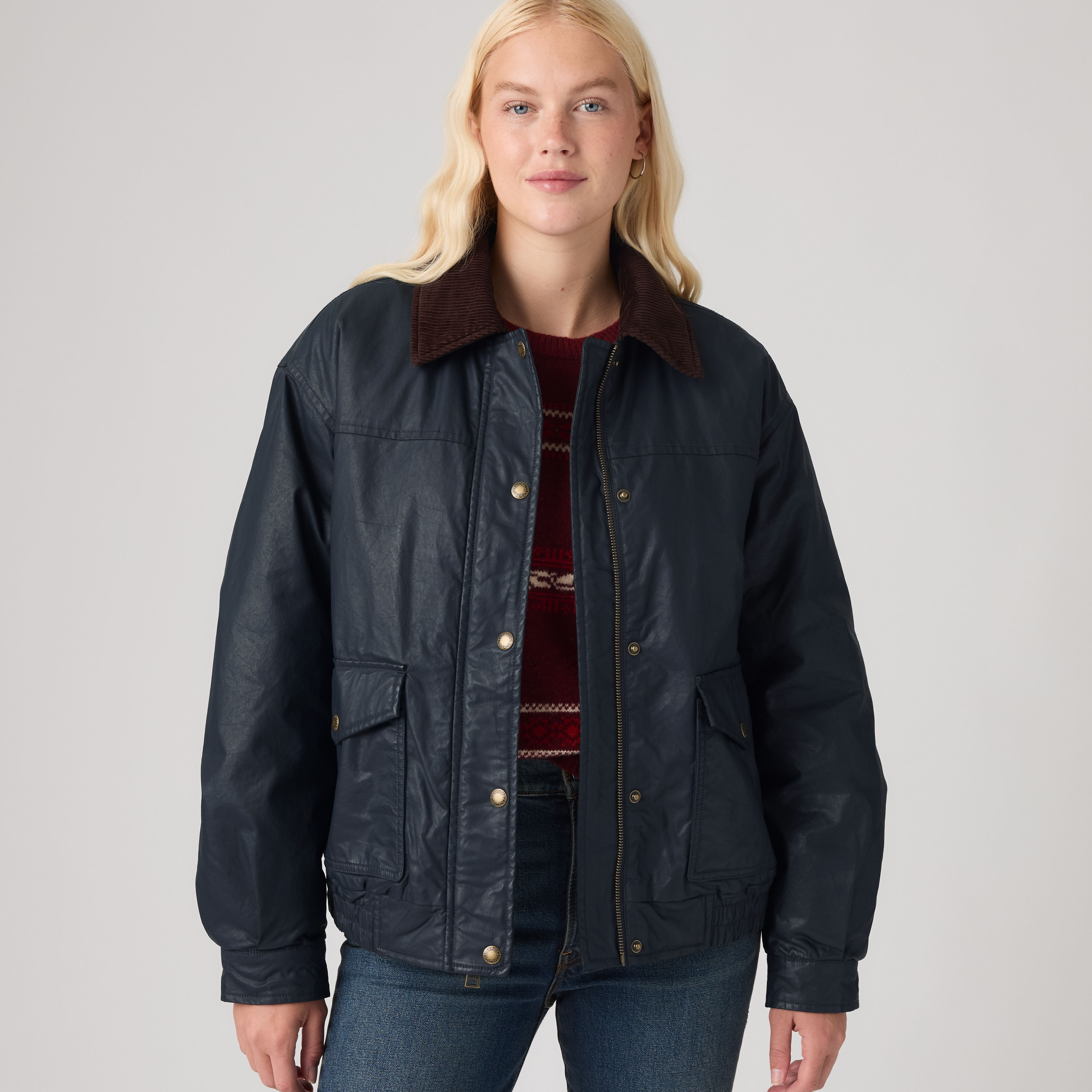 Levi's Waxed Cotton Dad Bomber Jacket - Women's L | Levi's US