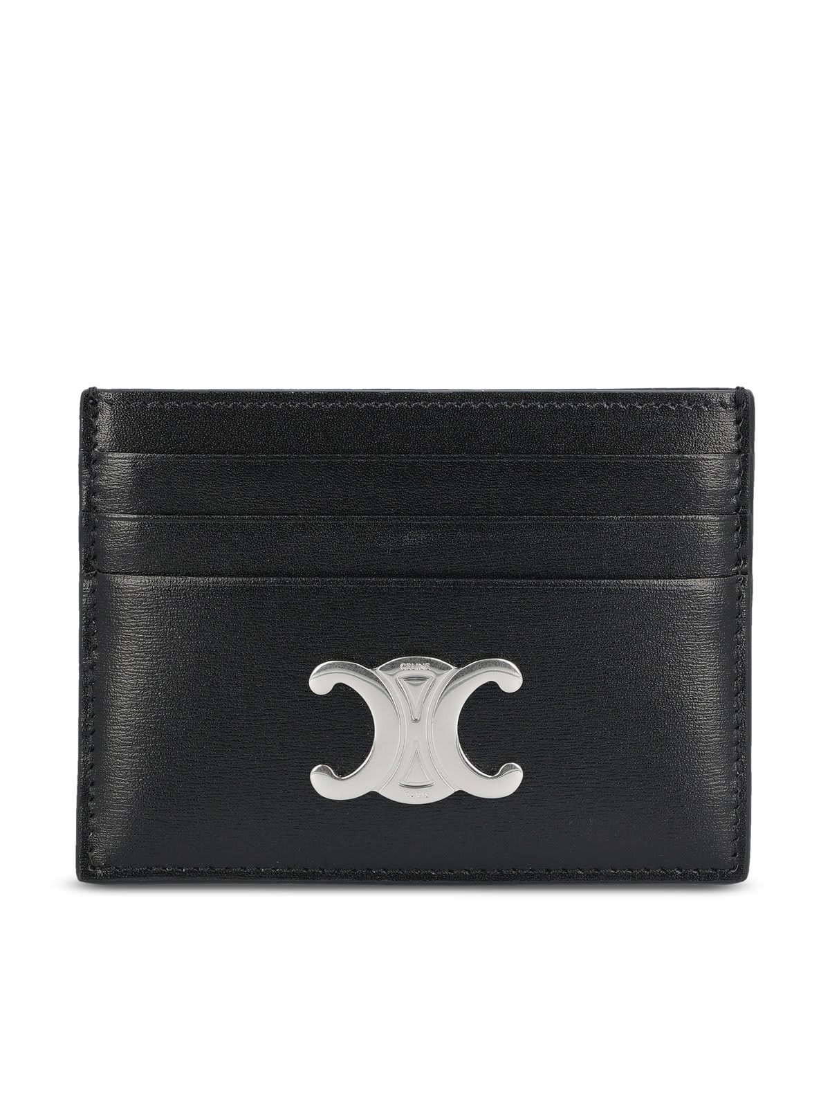 Celine Triomphe Logo Plaque Card Holder | Italist.com US