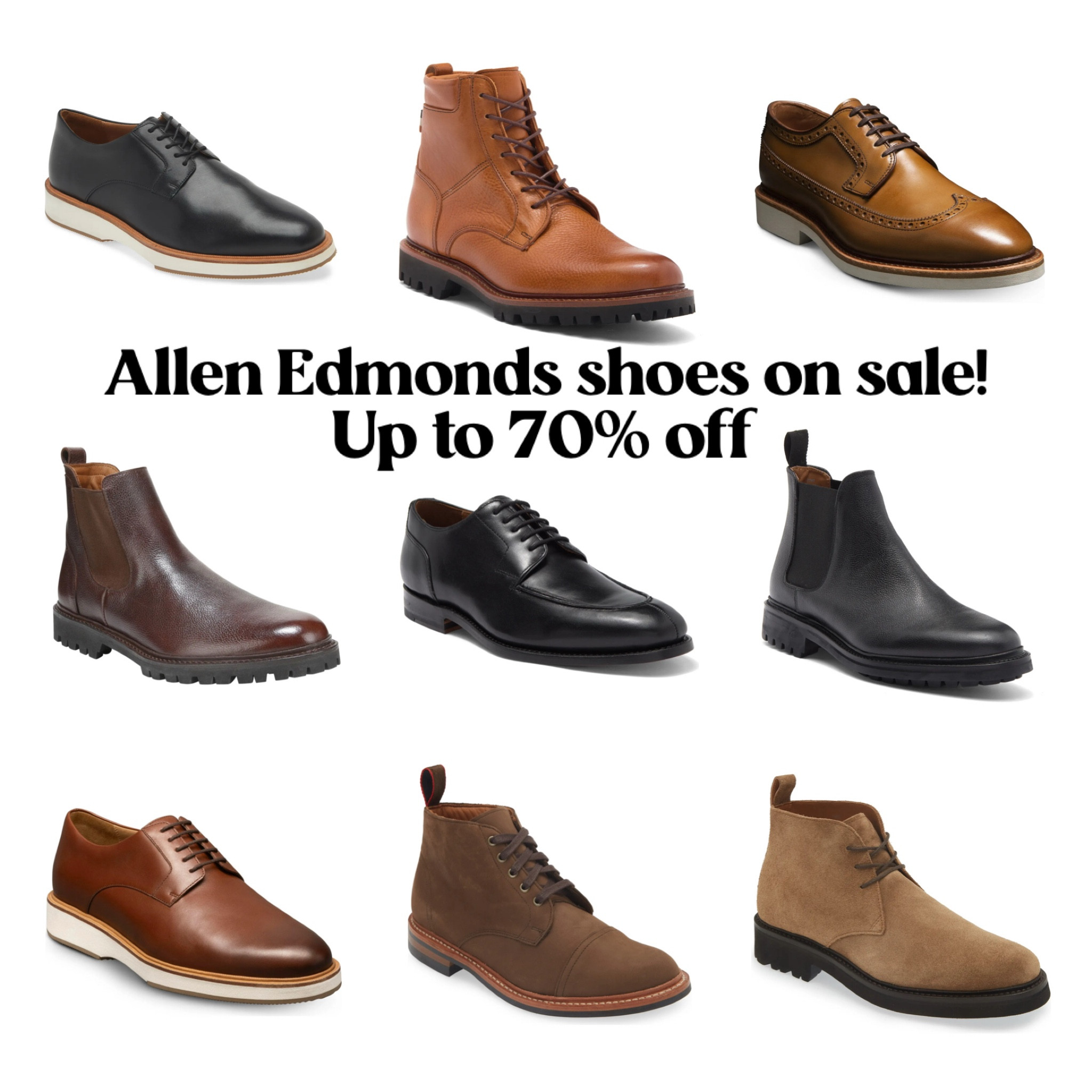 Allen Edmonds shoes on sale! Up to 70% off  

#LTKGiftGuide #LTKMens #LTKWorkwear