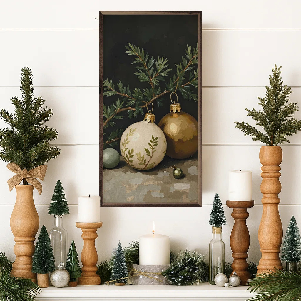 Gold And White Ornament | Wayfair North America