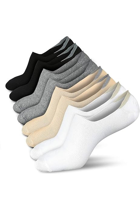 DIBAOLONG Womens No Show Socks Non Slip Flat Boat Line Low Cut Socks ( 3-6 Packs ) | Amazon (US)