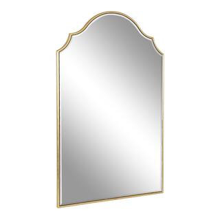 Leanna 24.00 in. W x 36.00 in. H Gold Arch Glam Framed Decorative Wall Mirror | The Home Depot