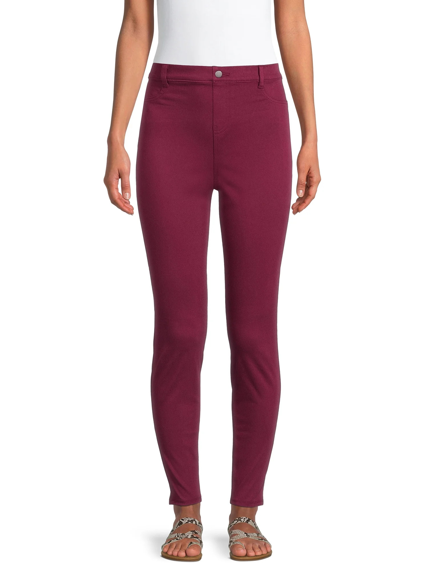 Time and Tru Women's High Rise Jeggings | Walmart (US)