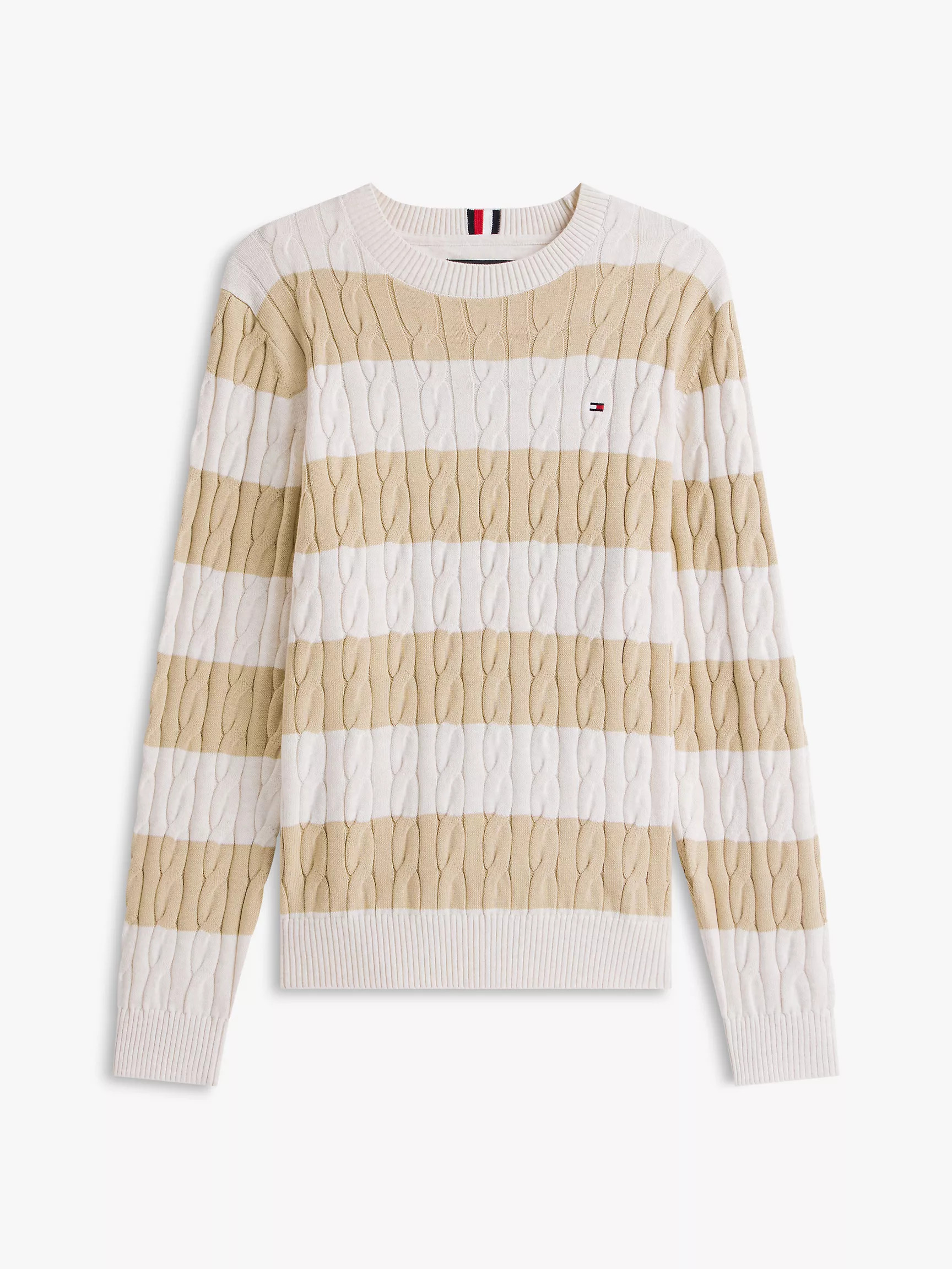 Stripe Cable Knit Sweater | Tommy Hilfiger | Tommy Hilfiger (US)