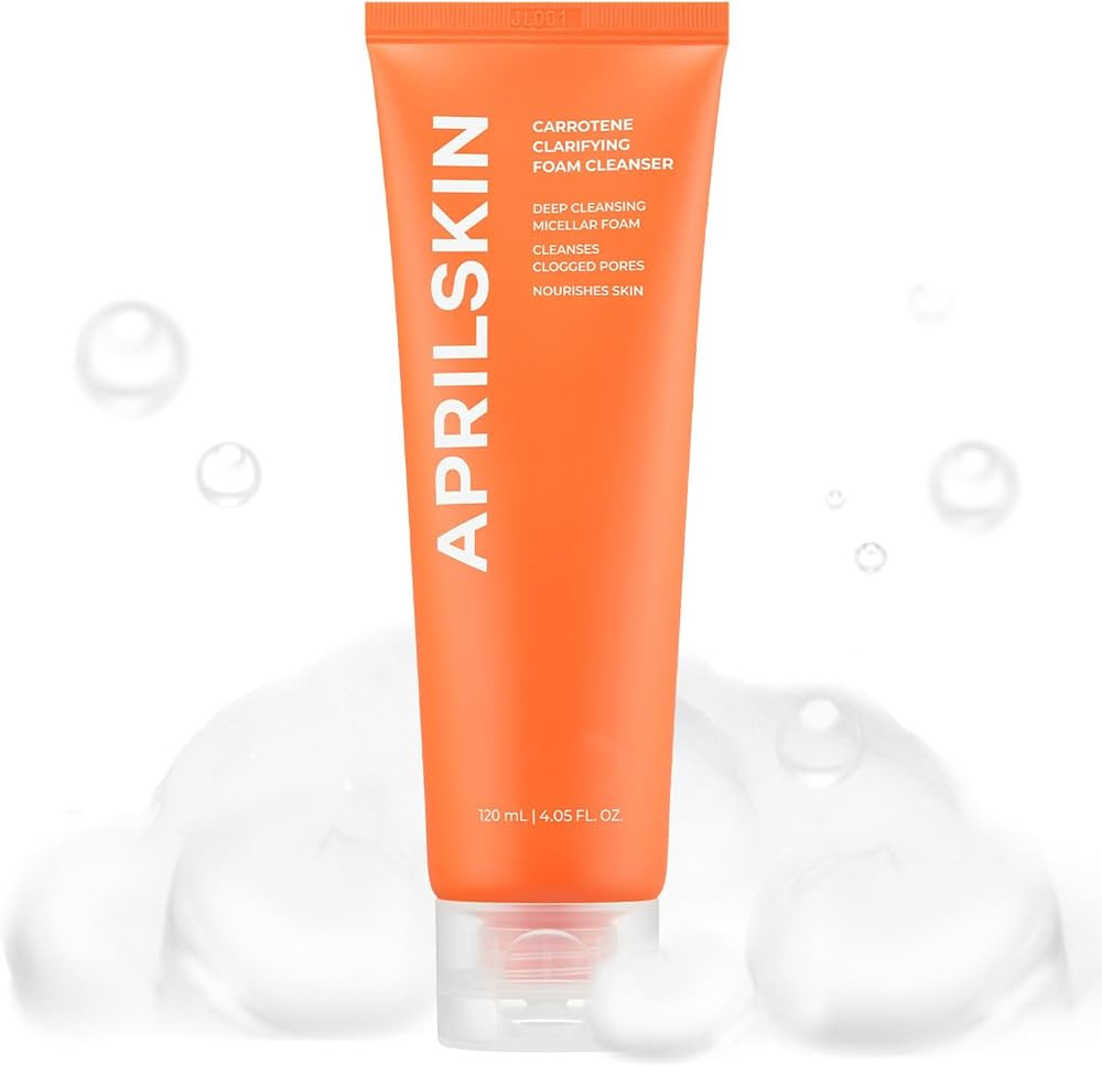 Aprilskin Carrotene Clarifying Foam Cleanser - Deep Cleansing with BHAs & Sebum Control for Oily,... | Amazon (US)