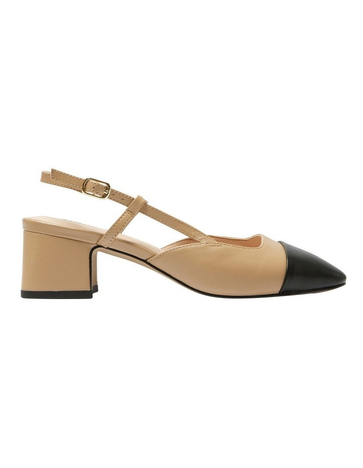 Sandler Herald Heeled Shoes in Black/Nude Leather Two Tone 37 | Myer