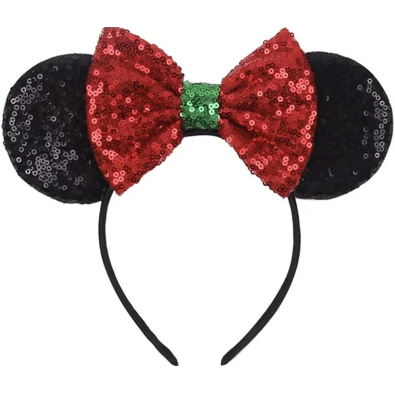 Christmas Mickey Ears - Christmas Minnie Ears - Holiday Disney Ears | Walmart (US)