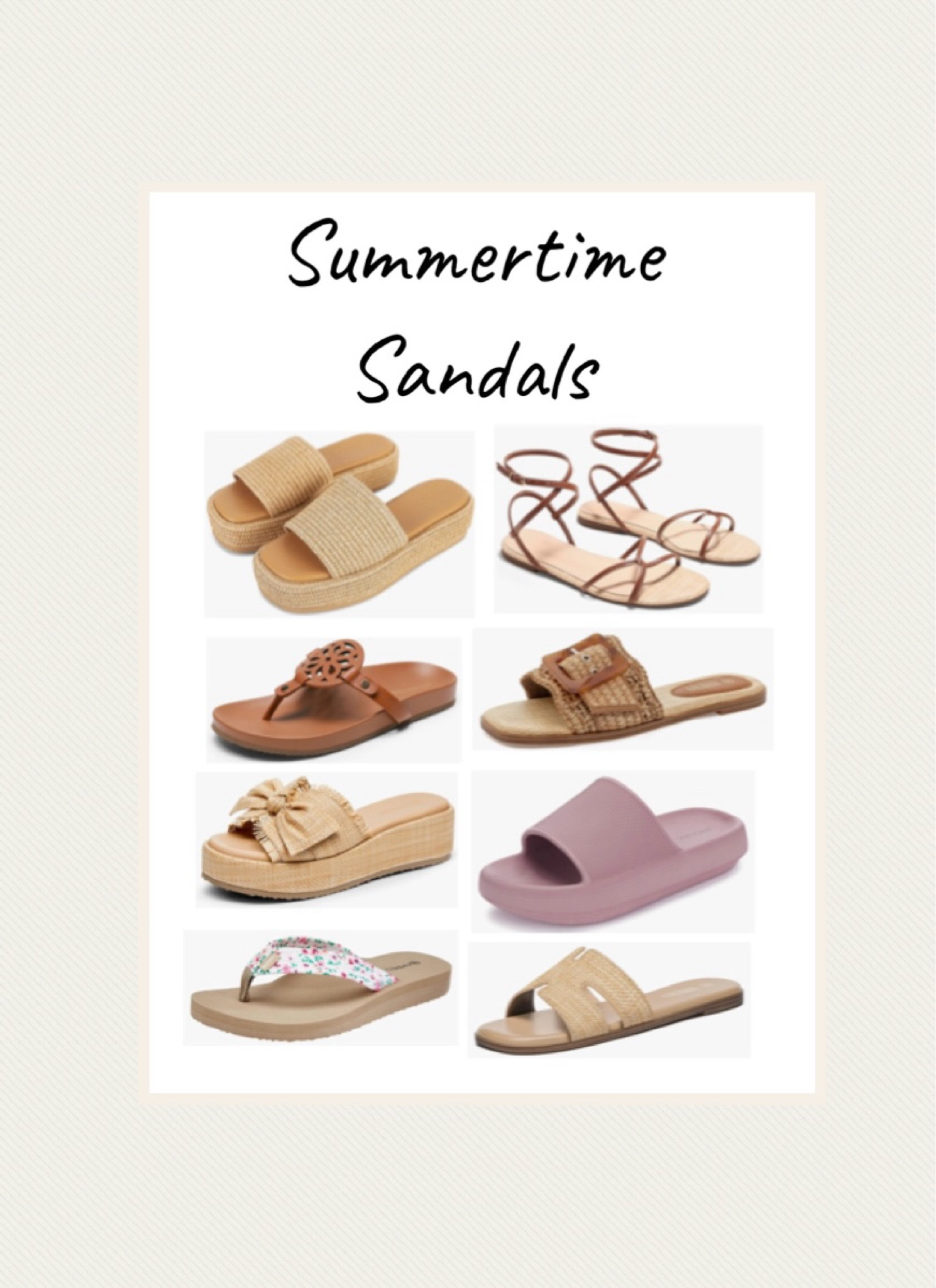 Summertime sandals 🩴 

#sandals 


#LTKSeasonal