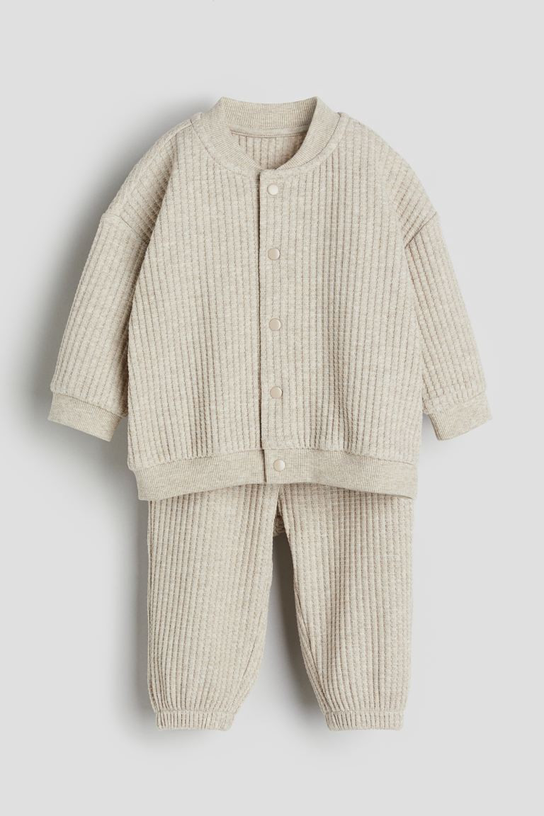 2-piece Waffled Jersey Set | H&M (US + CA)