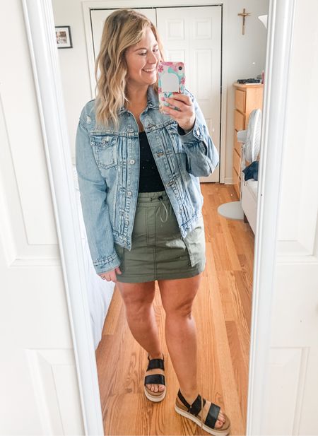 This cargo skirt is so fun for spring & summer!  Comes in a few other colors too.  I’m wearing an XL.  It is running low in stock though so I’ll link similar too  

#LTKstyletip #LTKmidsize #LTKSeasonal