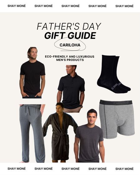 Father's Day Gift Guide: Quality, eco-friendly men's staples from @Cariloha, get him the things he actually needs! Socks, lounge pants, robe, polo shirt, quality tees, and new briefs! Use my code SHAY30 for 30% off #ad

#LTKGiftGuide #LTKStyleTip #LTKMens