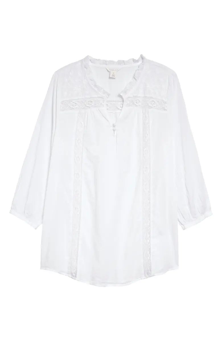 Lace Inset Blouse | Nordstrom