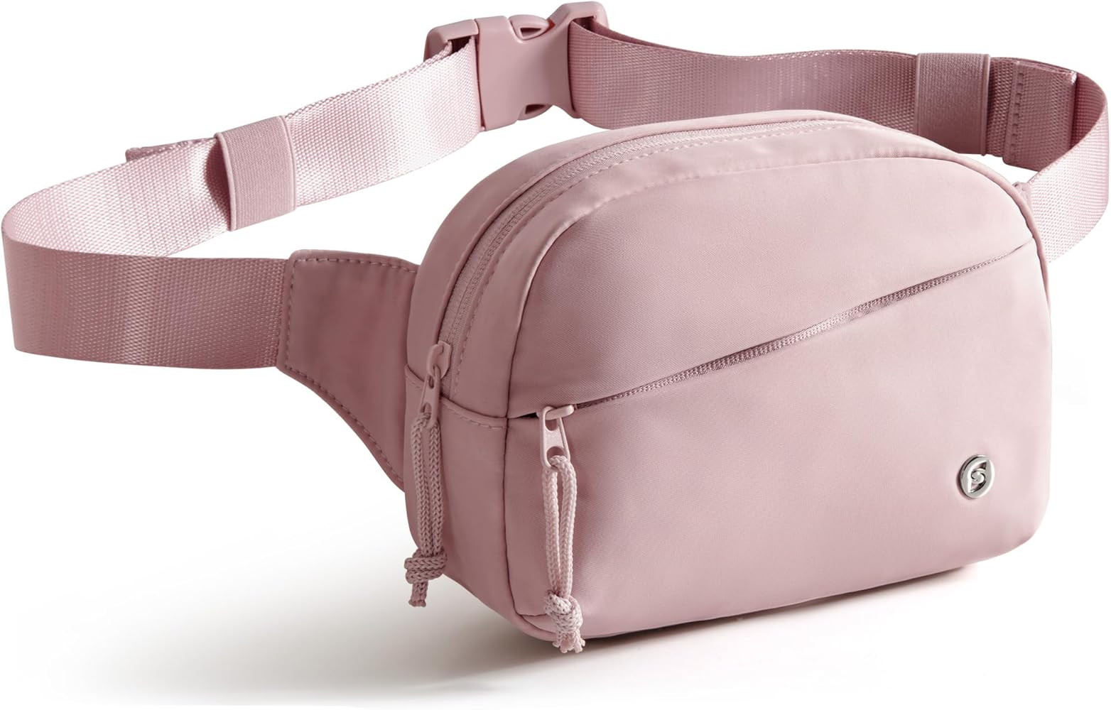 Fanny Pack for Women, Crossbody Sling Bag Waist Bag with Multiple Pockets and Adjustable Strap, Pink | Amazon (US)