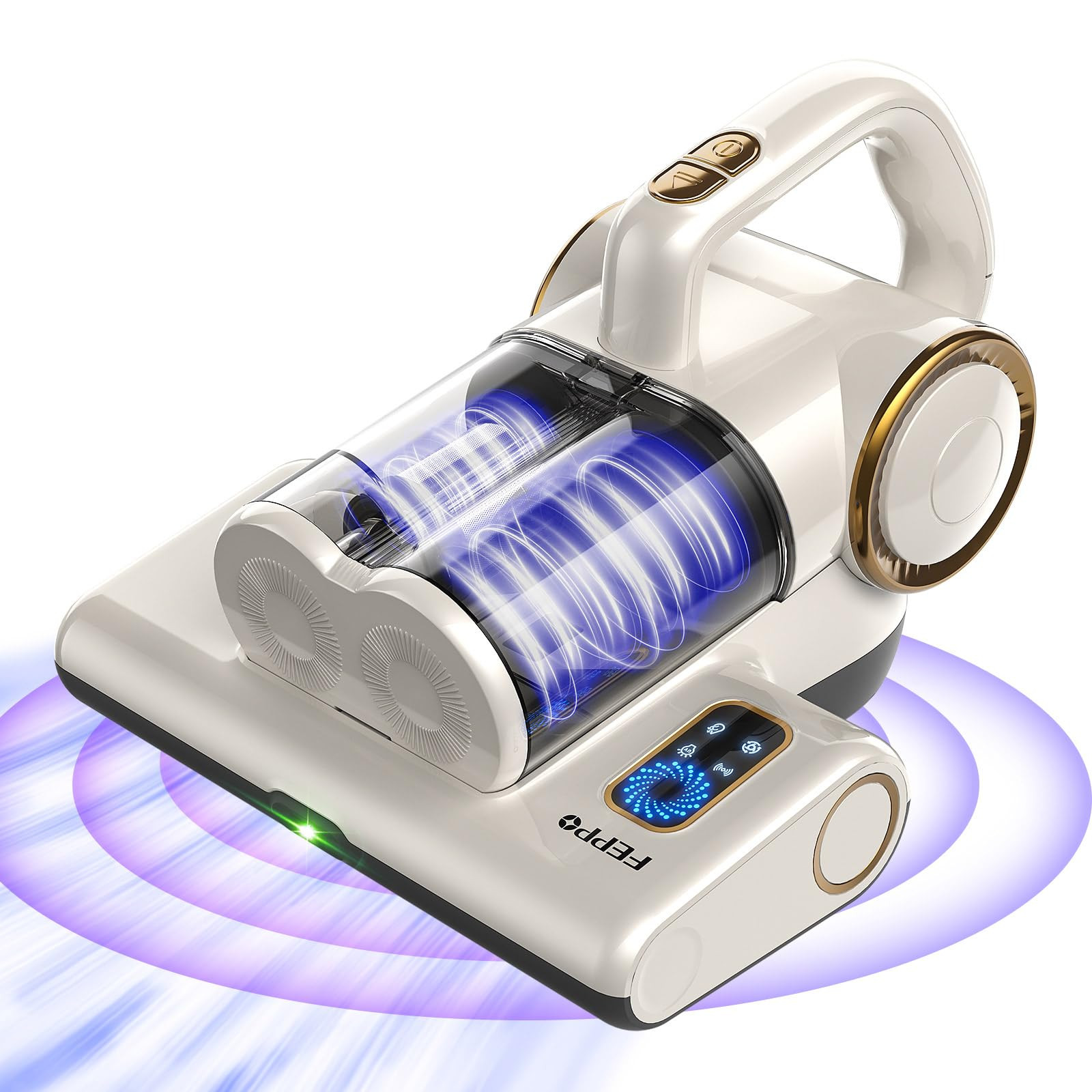 FEPPO Mattress Vacuum Cleaner, 16Kpa Bed Vacuum Cleaner with 253.7nm UV-C Light, 140°F Heat, HEP... | Amazon (US)