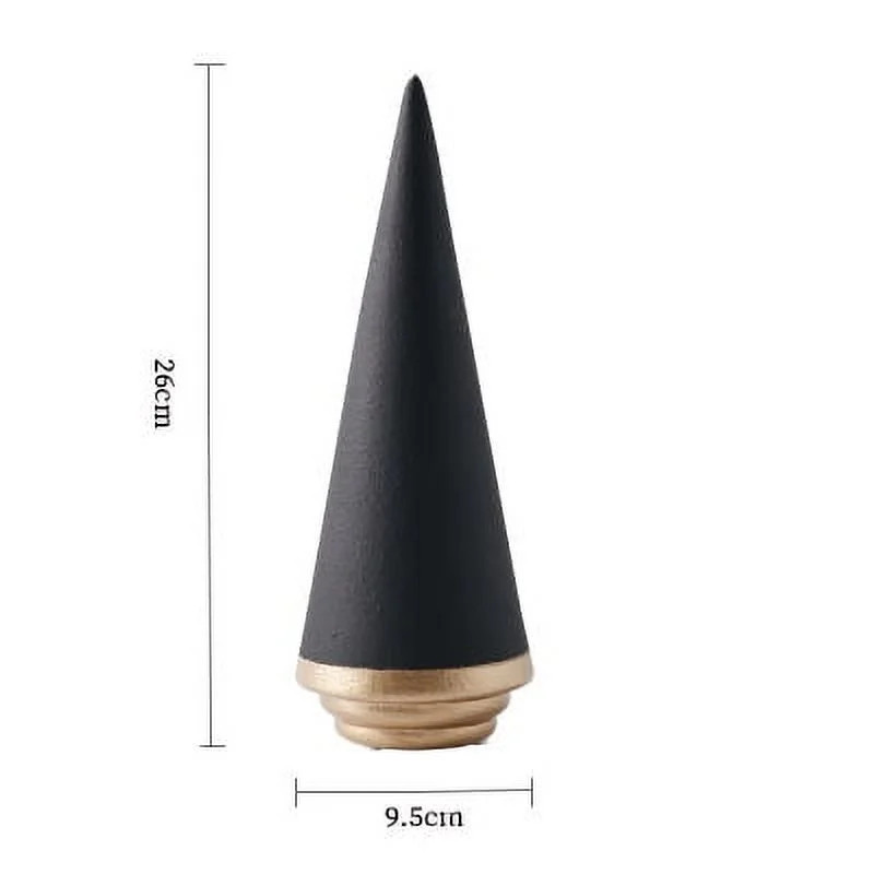 Geometric Black White Christmas Tree Minimalism Ceramic Decoration Home Living Room Craft Ornamen... | Walmart (US)