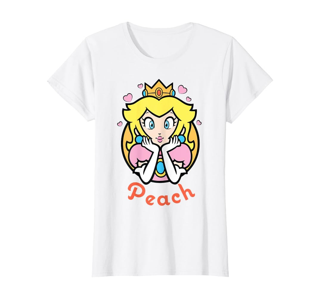 Nintendo Super Mario Princess Peach Portrait T-Shirt | Amazon (US)
