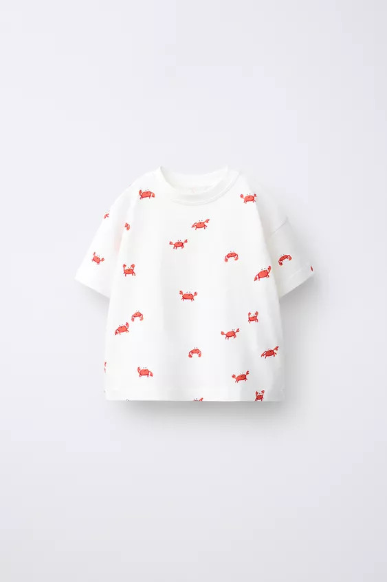 CRAB PRINT T-SHIRT | Zara US