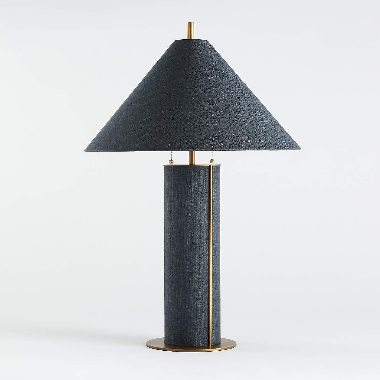 Remi Natural Linen Table Lamp Bedroom Lighting + Reviews | Crate & Barrel | Crate & Barrel
