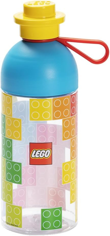Room Copenhagen LEGO Hydration Bottle, Transparent Water/Hydration Bottle, 500 ml, mix colors wit... | Amazon (US)