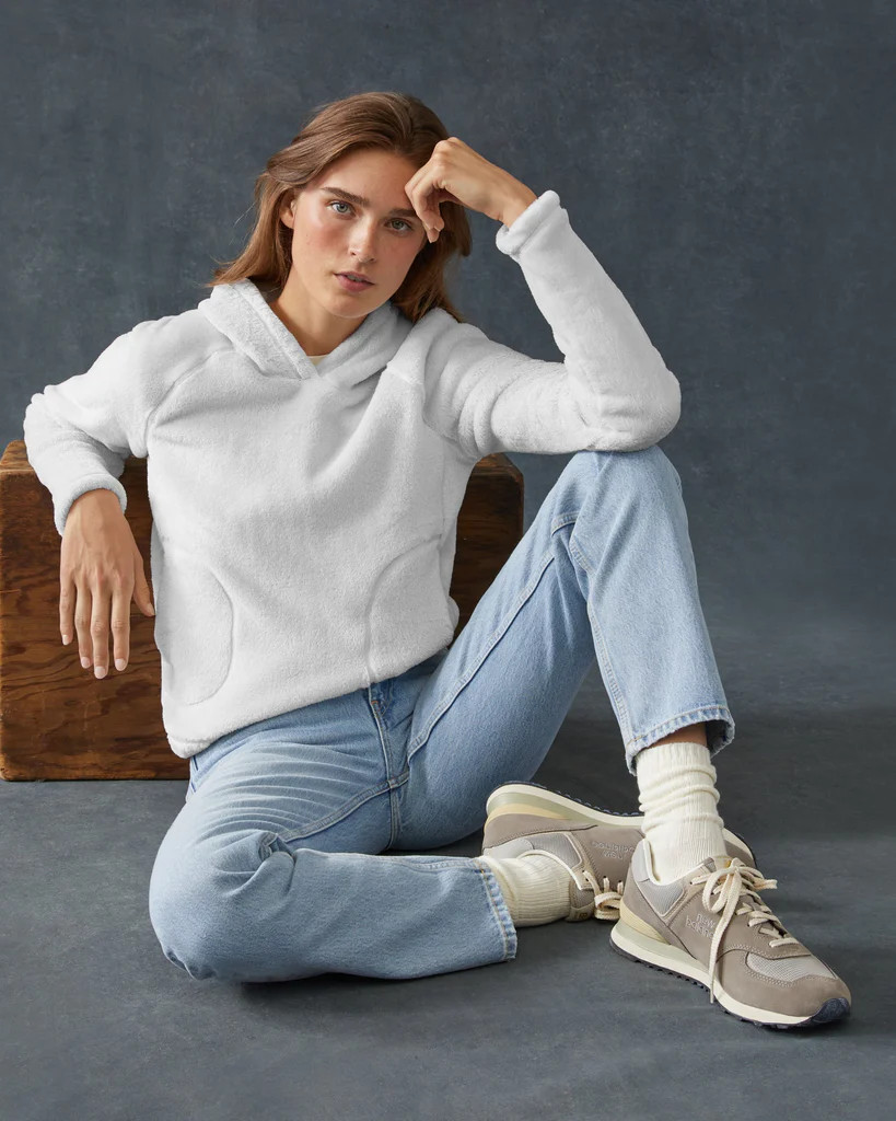 Polartec High Loft Pullover - Sea Salt | American Giant