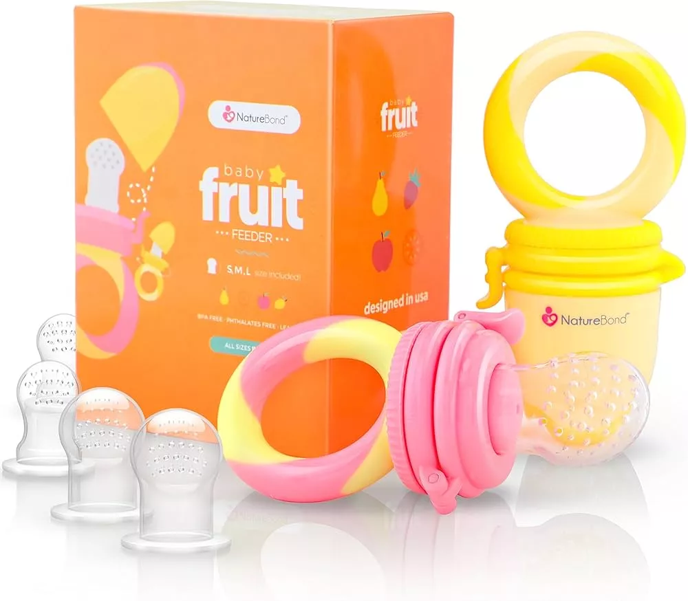 Dilovely Baby Fruit Feeder Silicone Teething Pacifiers for Babies