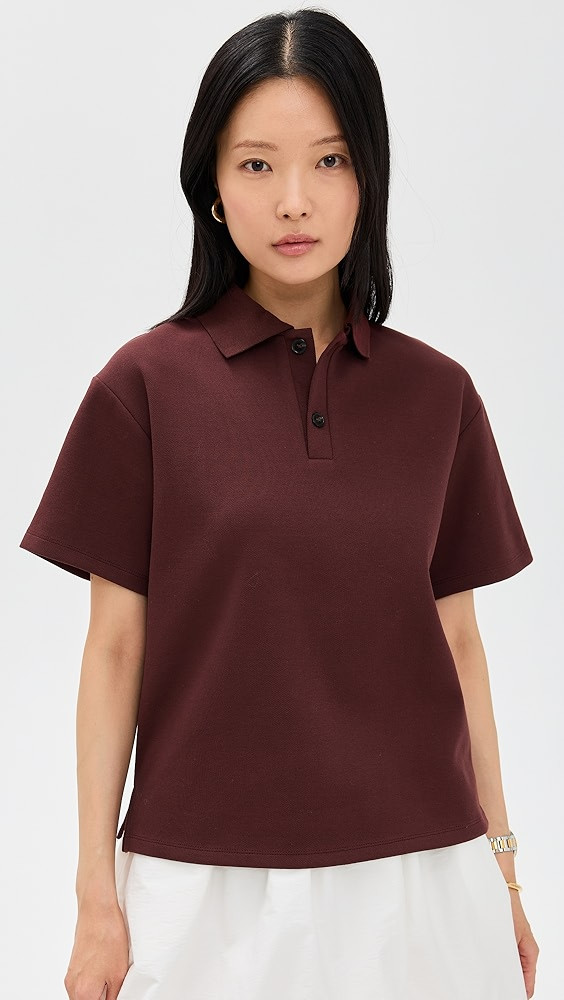 Simonett Flare Sleeve Polo | Shopbop | Shopbop