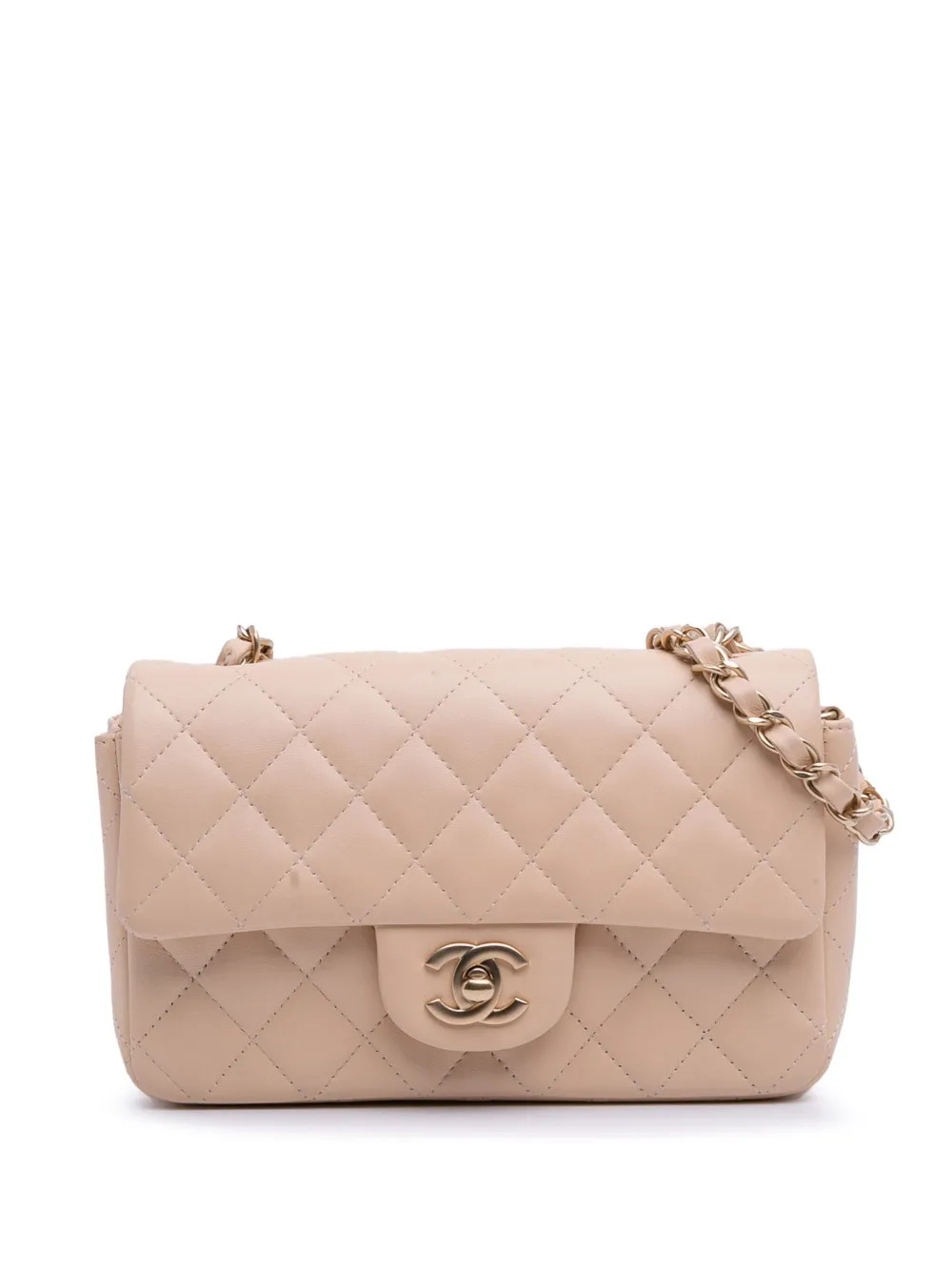 CHANEL Pre-Owned Mini Sac à Bandoulière Single Flap (2013-2014) | Marron | FARFETCH FR | Farfetch Global