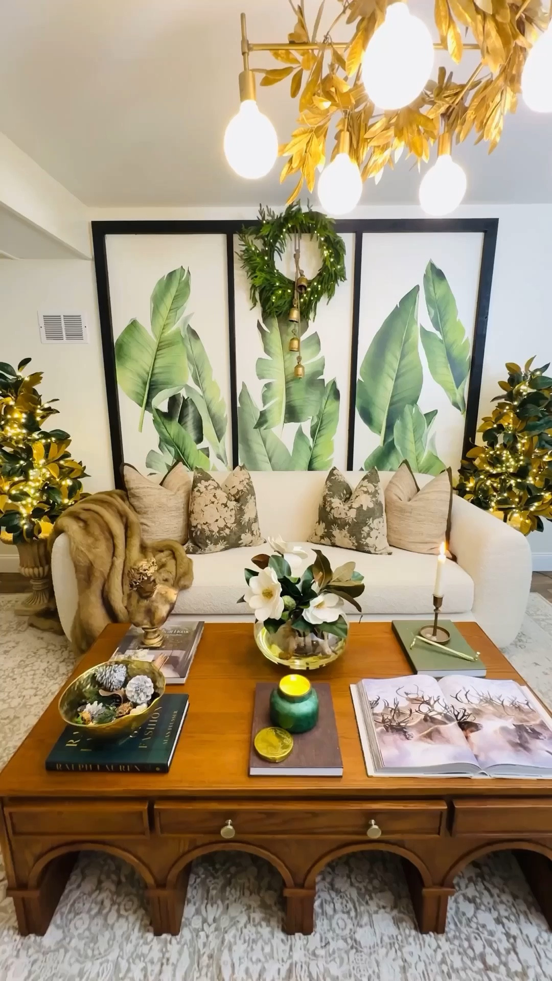 It's giving Home Alone vibes down here
Christmas moments are best spent in my cozy basement, made even more special with furniture that's perfect for movie nights, family chats, and festive gatherings!

Newest sofa, accent chairs, and coffee table are all from @hernest_official
Shop the product through my link in bio and use my code ALINAHOME to get $400 OFF +

Product Details:
1) Sofa: Frosta 91" Isabelline Boucle (SKU8258)
2) Accent Chair: Timberve 35" Swivel (SKU8583)
3) Coffee Table: Solvind 55" in Brown (SKU8560)