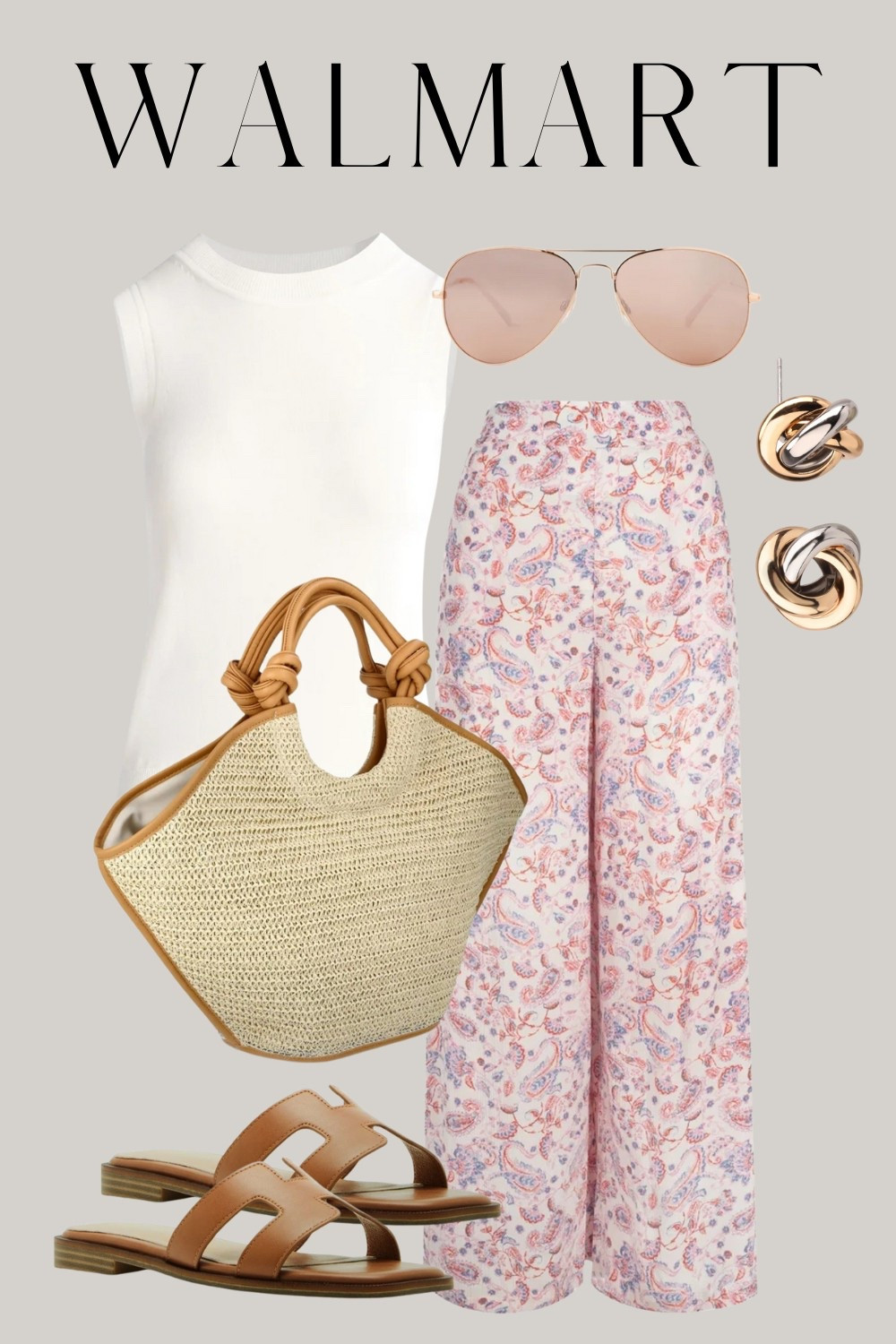 Walmart new arrivals, vacation outfits, white sleeveless sweaters, summer outfit, look for less bag

#LTKStyleTip #LTKFindsUnder50 #LTKSeasonal