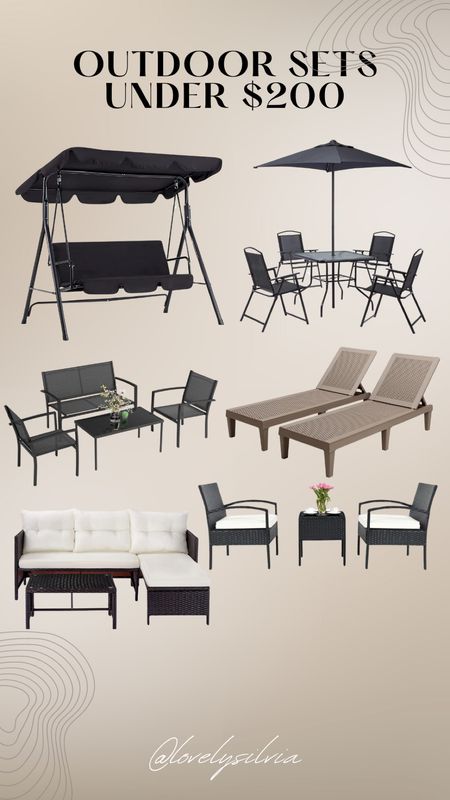 Outdoor sets under $200

outdoor furniture, outdoor dining set, outdoor chair, outdoor furniture sets

#LTKSaleAlert #LTKSeasonal #LTKHome