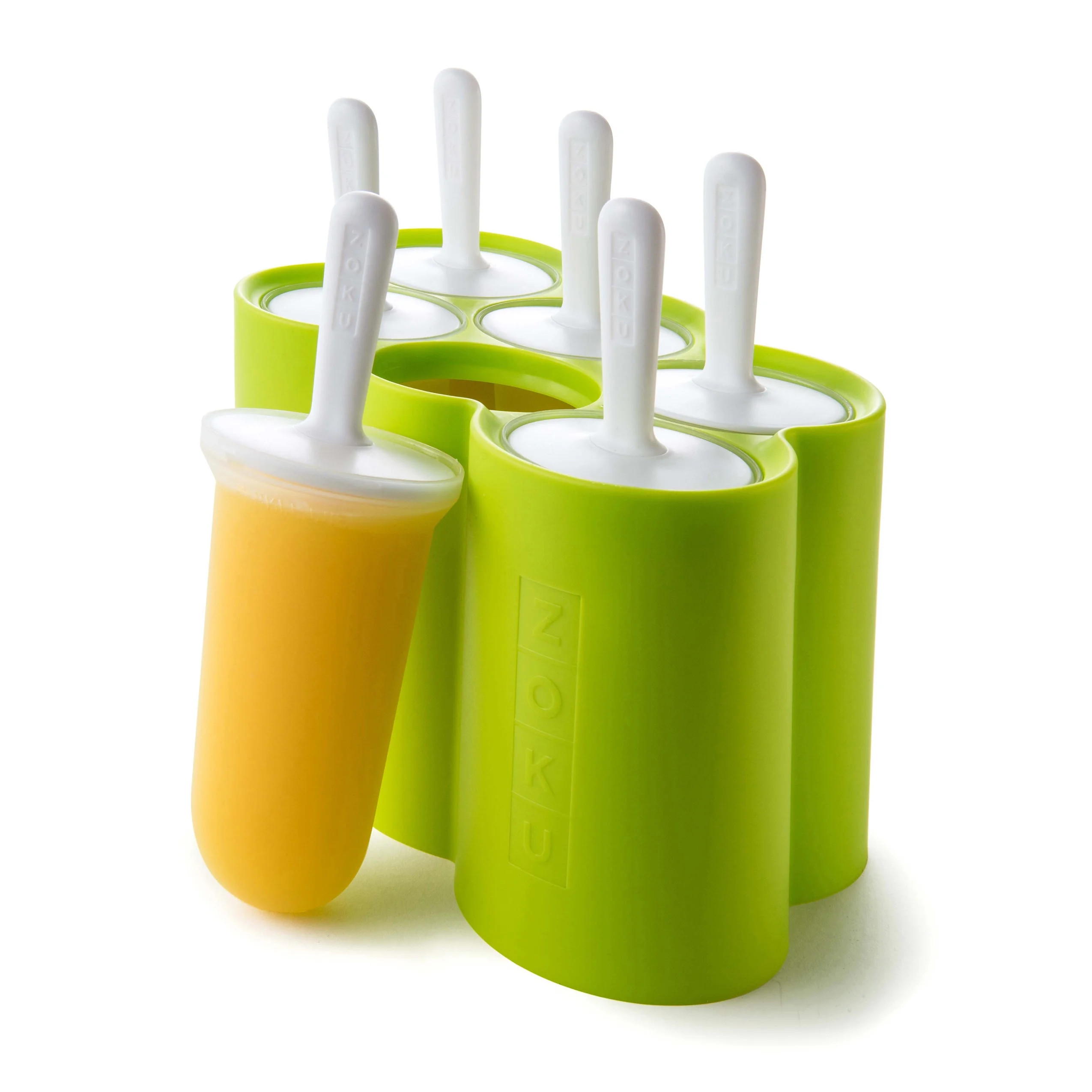 ZOKU Classic Pop Molds, 6 Popsicle Molds with Reusable Sticks and Drip-guards, BPA-free | Walmart (US)