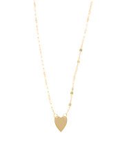 Made In Italy 14k Gold Heart Mirror Chain Necklace | TJ Maxx
