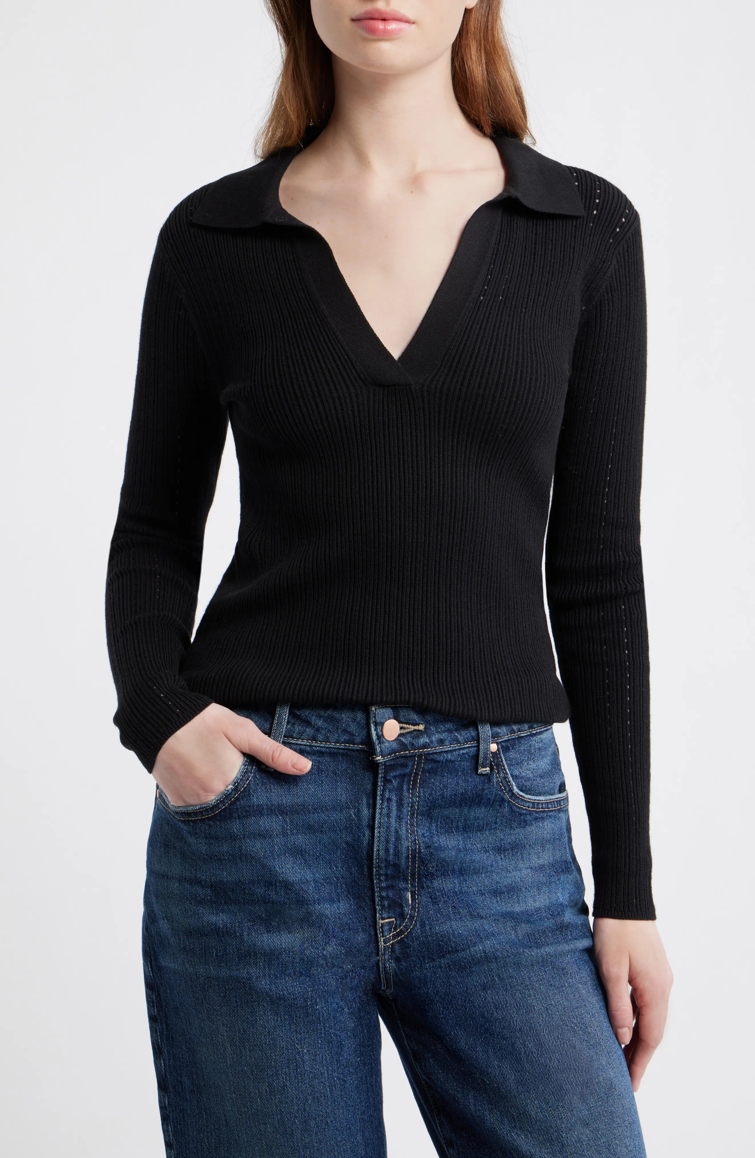 Madewell Johnny Collar Sweater (Women) | Nordstrom | Nordstrom