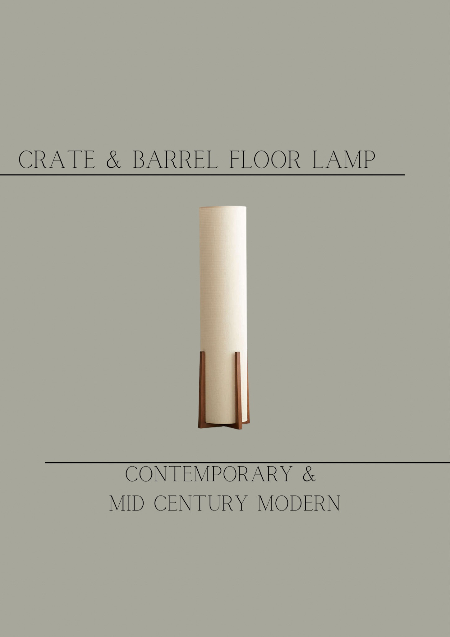 Contemporary and mid century modern floor lamp 
Crate and barrel floor lamp 
Floor lamp 

#LTKhome