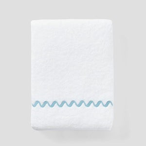 Wave Embroidered Hand Towels (pair) | Weezie Towels
