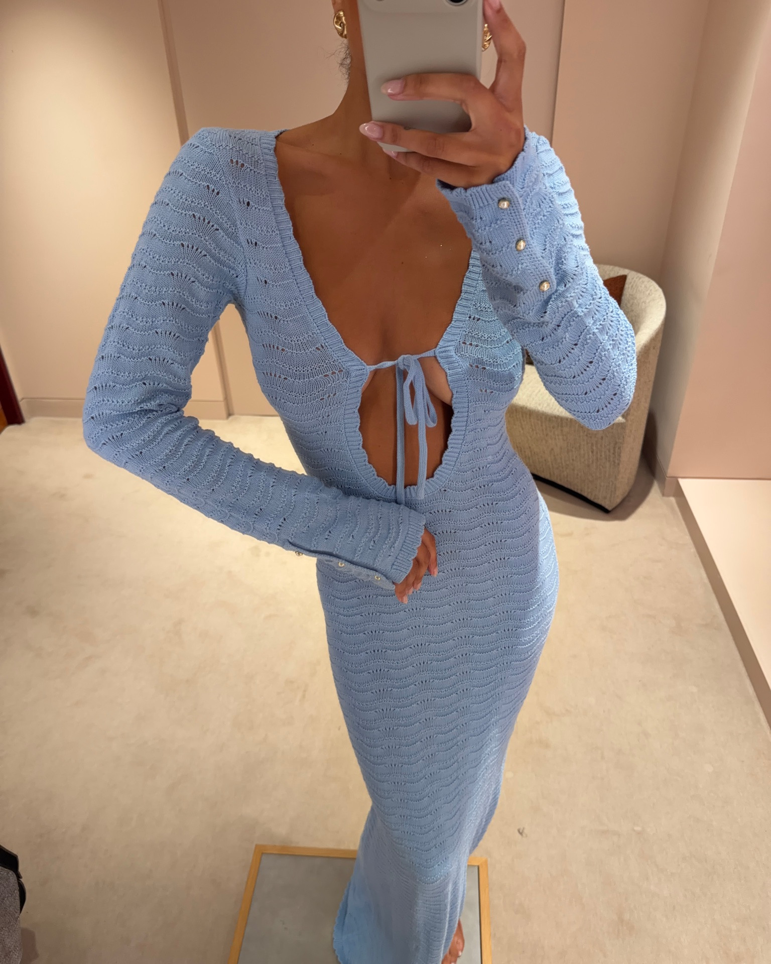 🏷️ baby blue, blue crochet, blue maxi dress, thin knit dress, knitted dress, thin maxi dress, cornflower blue dress, couture club

#LTKuk #LTKspring #LTKsummer