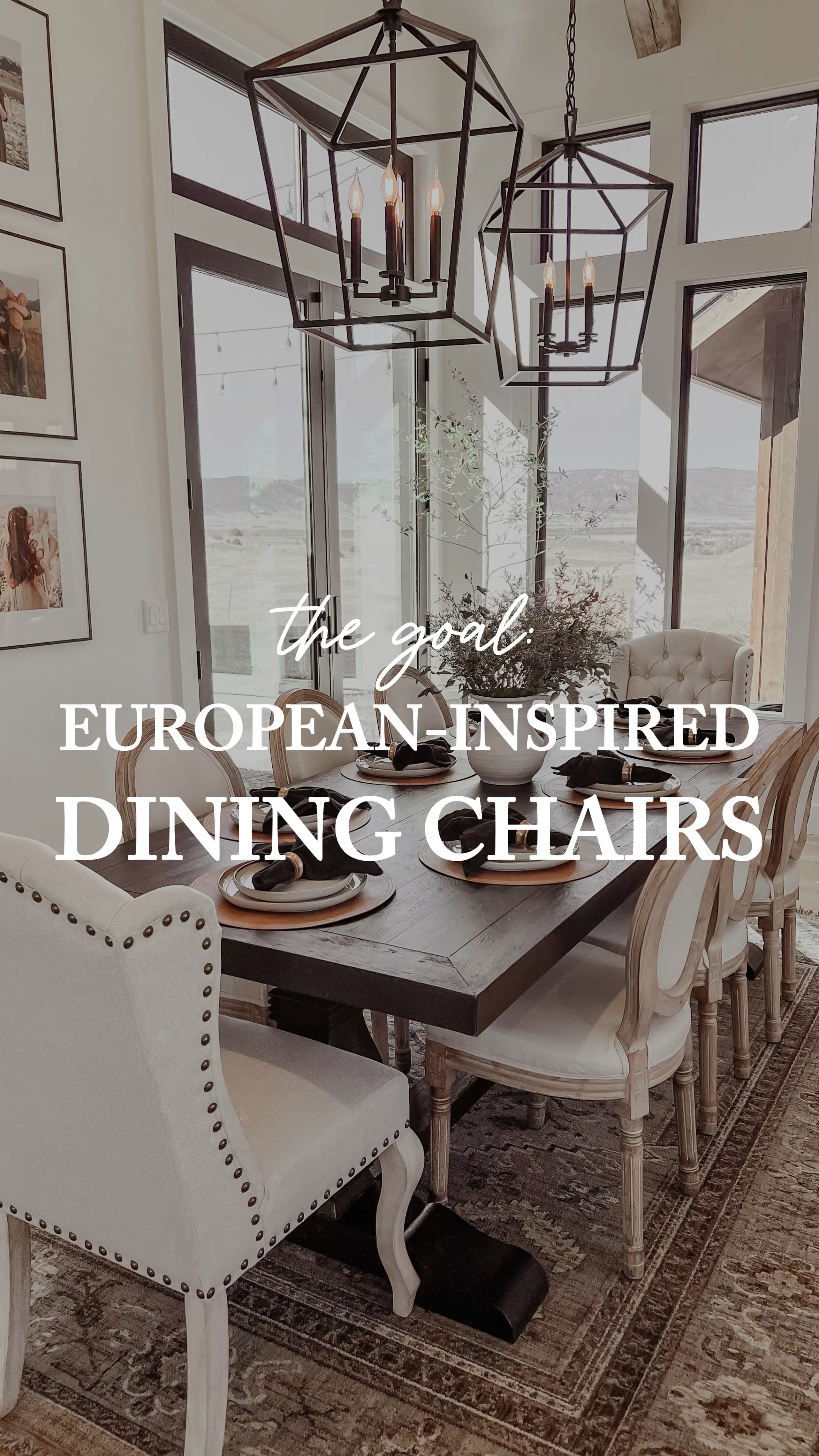 European inspired dining room chairs complete this huge black dining room pedestal table.

Dining room decor 
Dining room inspiration 
Dining room table 
Comfortable dining chairs 
Dining chairs 
French country chairs 
European inspired chairs 
Black dining table 
Pedestal dining table

#LTKHome #LTKVideo