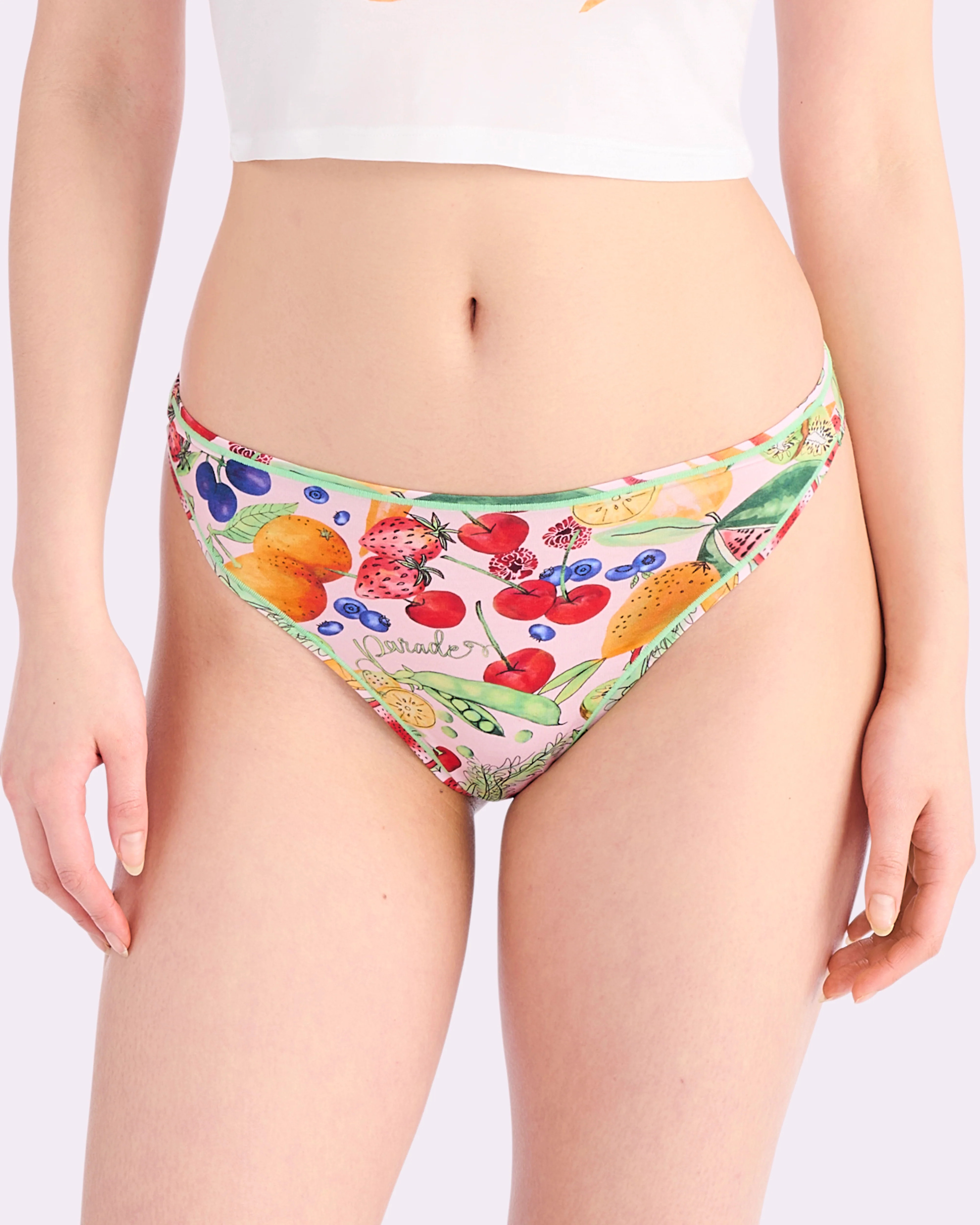 Ultra-Flattering High Rise Thong | New:Cotton (Farmer's Market) | Parade