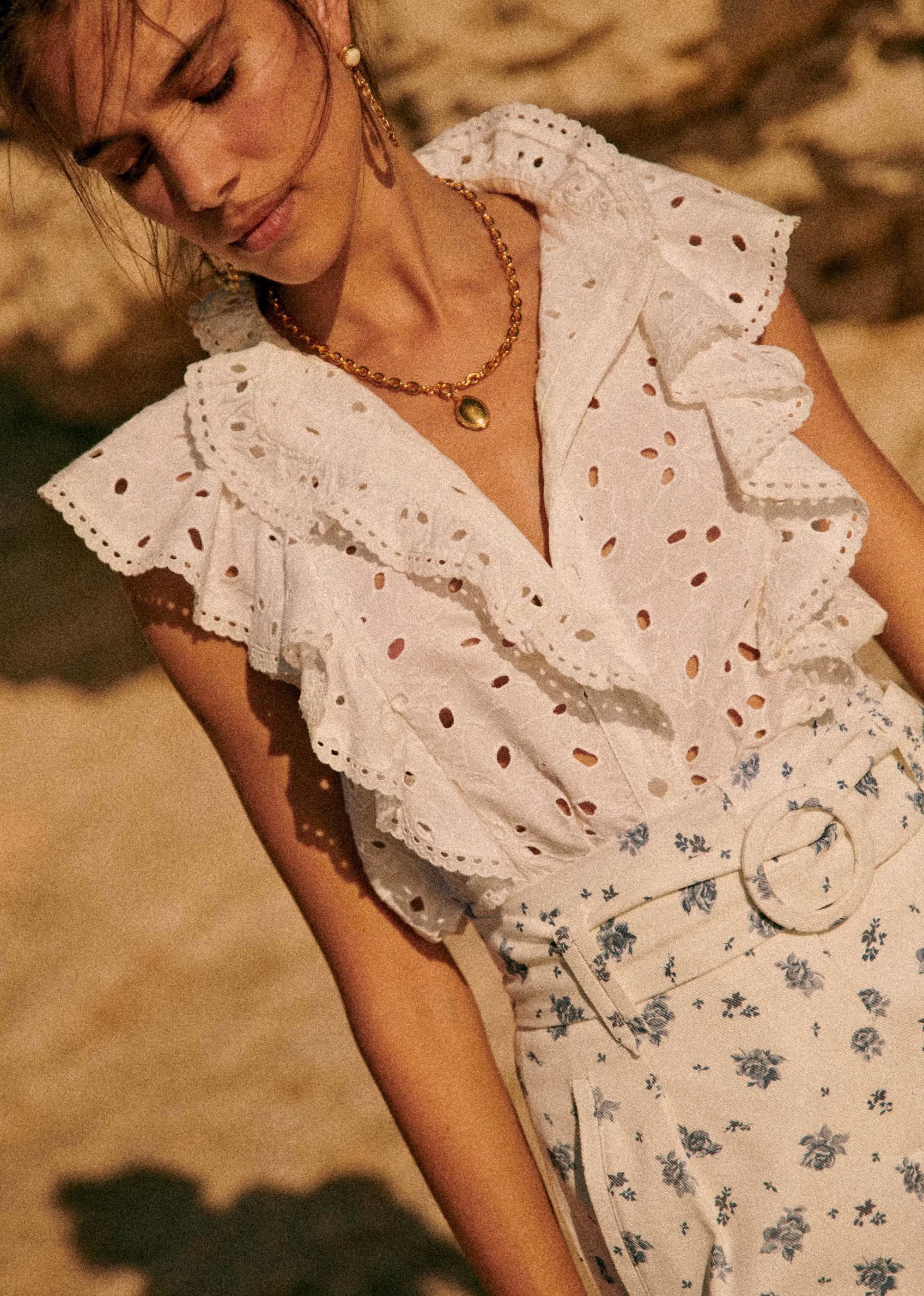 Chiara Shirt - Floral Mix - Organic Cotton - Sézane | Sezane Paris