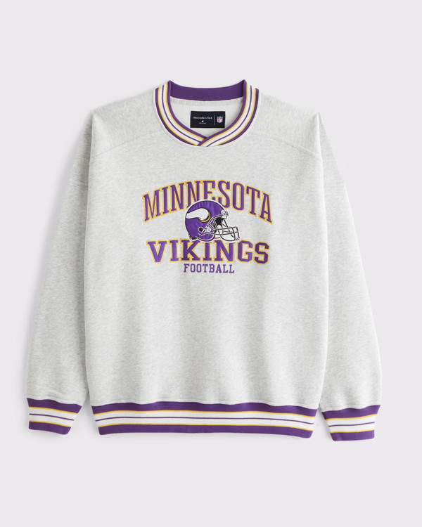 Minnesota Vikings Graphic Crew Sweatshirt | Abercrombie & Fitch (US)