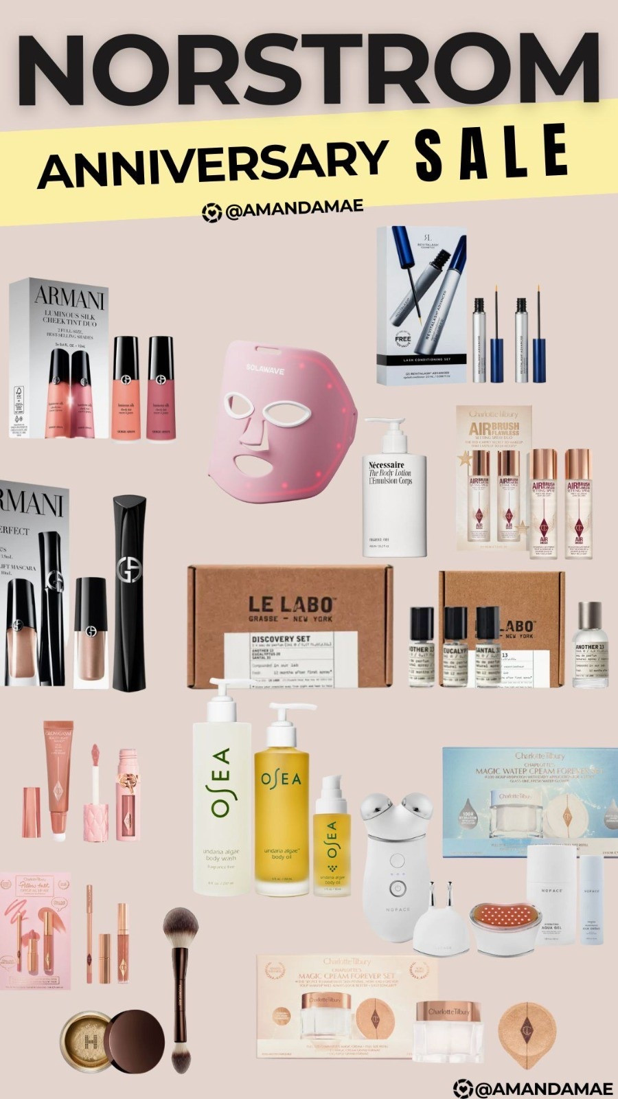 NSALE Beauty!! 
Nordstrom anniversary sale beauty 
le labo sale 
Osea sale 
Charlotte tilbury sale 

#LTKSaleAlert #LTKBeauty #LTKFindsUnder50