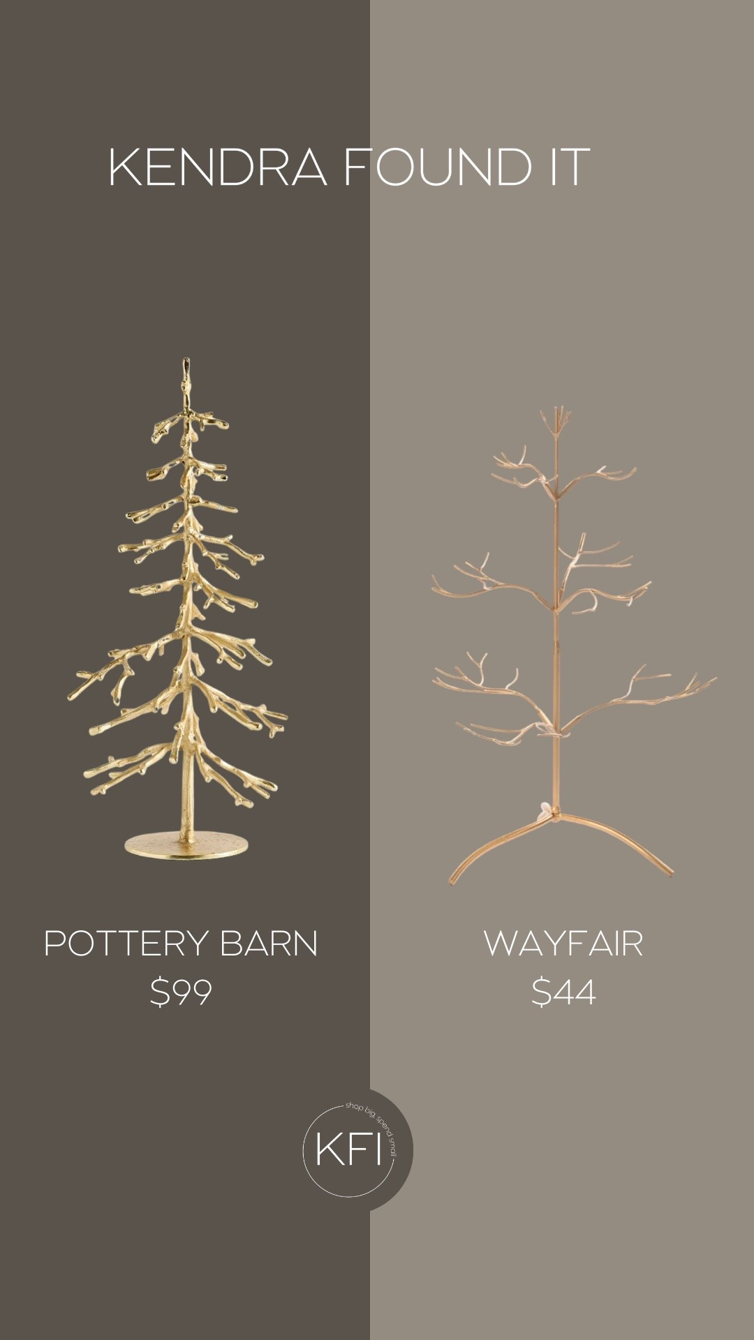 The Pottery Barn sculpted ornament tree look… but for half the price. This is a Pottery Barn holiday decor dupe and the Wayfair version is only $44. It has that same brass, sculptural, branch-style silhouette — simple, elevated, and quiet luxury.
You can use it two ways:
• As a Christmas ornament holder to display special or sentimental ornaments
• Or styled on its own as a minimalist tabletop holiday tree. The shape and finish make it decor-worthy even without ornaments.
This is the kind of neutral Christmas decor that works with any style — cozy, traditional, Scandi, minimalist, cabin, everything. Perfect for mantles, entry tables, console tables, kitchen counters… anywhere you want a festive moment that still feels calm and intentional, not cluttered.
Pottery Barn dupe, holiday decor, brass ornament tree, neutral holiday styling — linked both here.

#LTKSeasonal #LTKHome #LTKHoliday