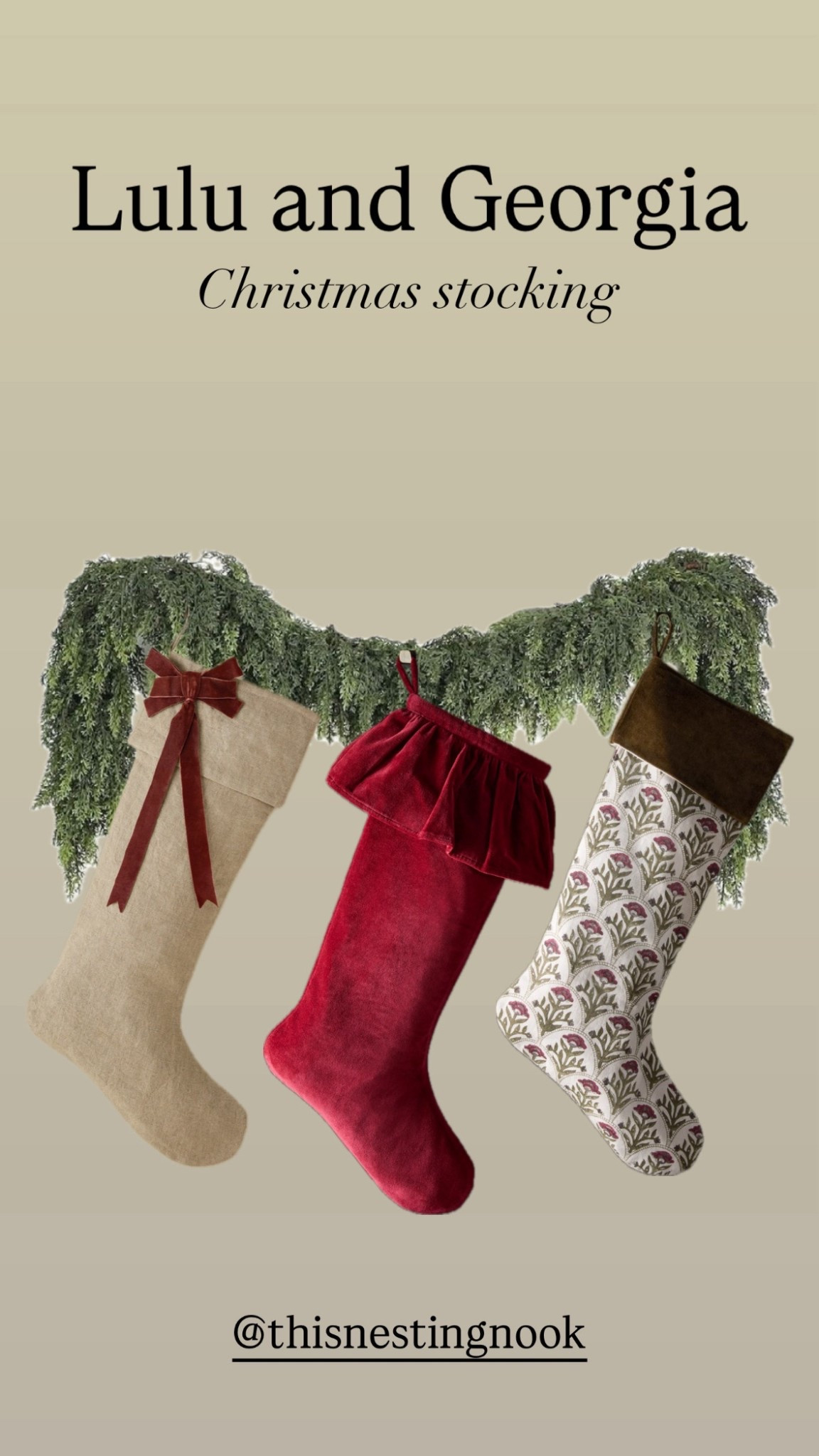 The prettiest holiday stocking at Lulu and Georgia ♥️

#LTKHome #LTKActive #LTKSeasonal