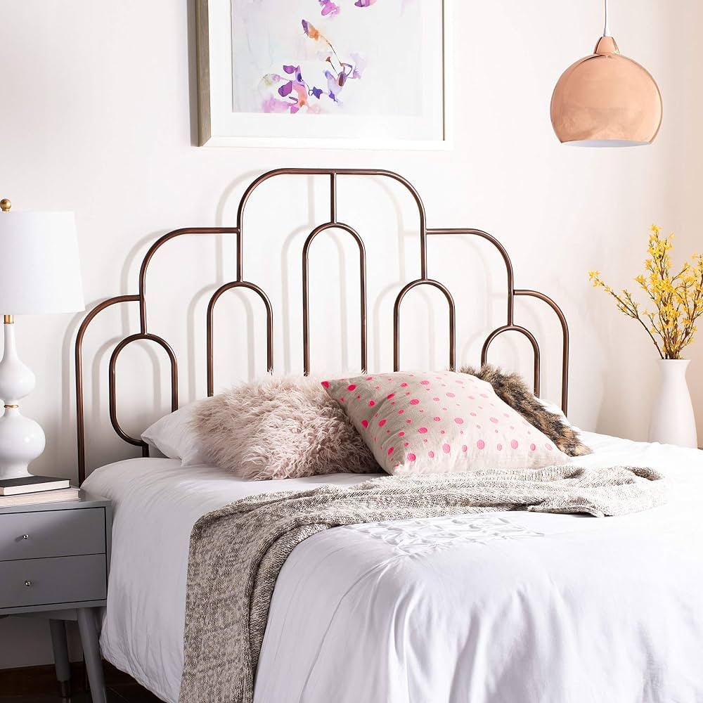 Safavieh Home Paloma Retro Antique Bronze Headboard, Queen | Amazon (US)