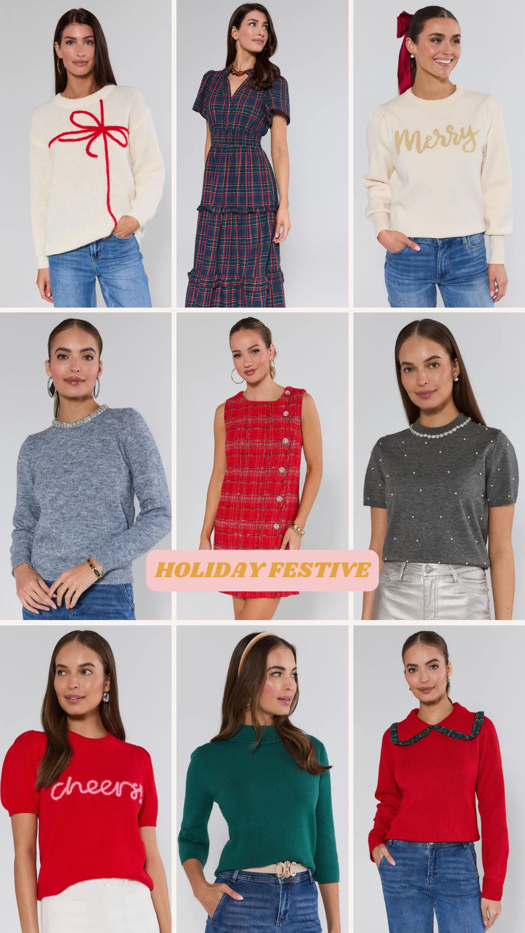 The cutest holiday dresses and sweaters I've found! Dress up or down. Perfect for the season! 

 #LTKHoliday #LTKSeasonal #LTKStyleTip