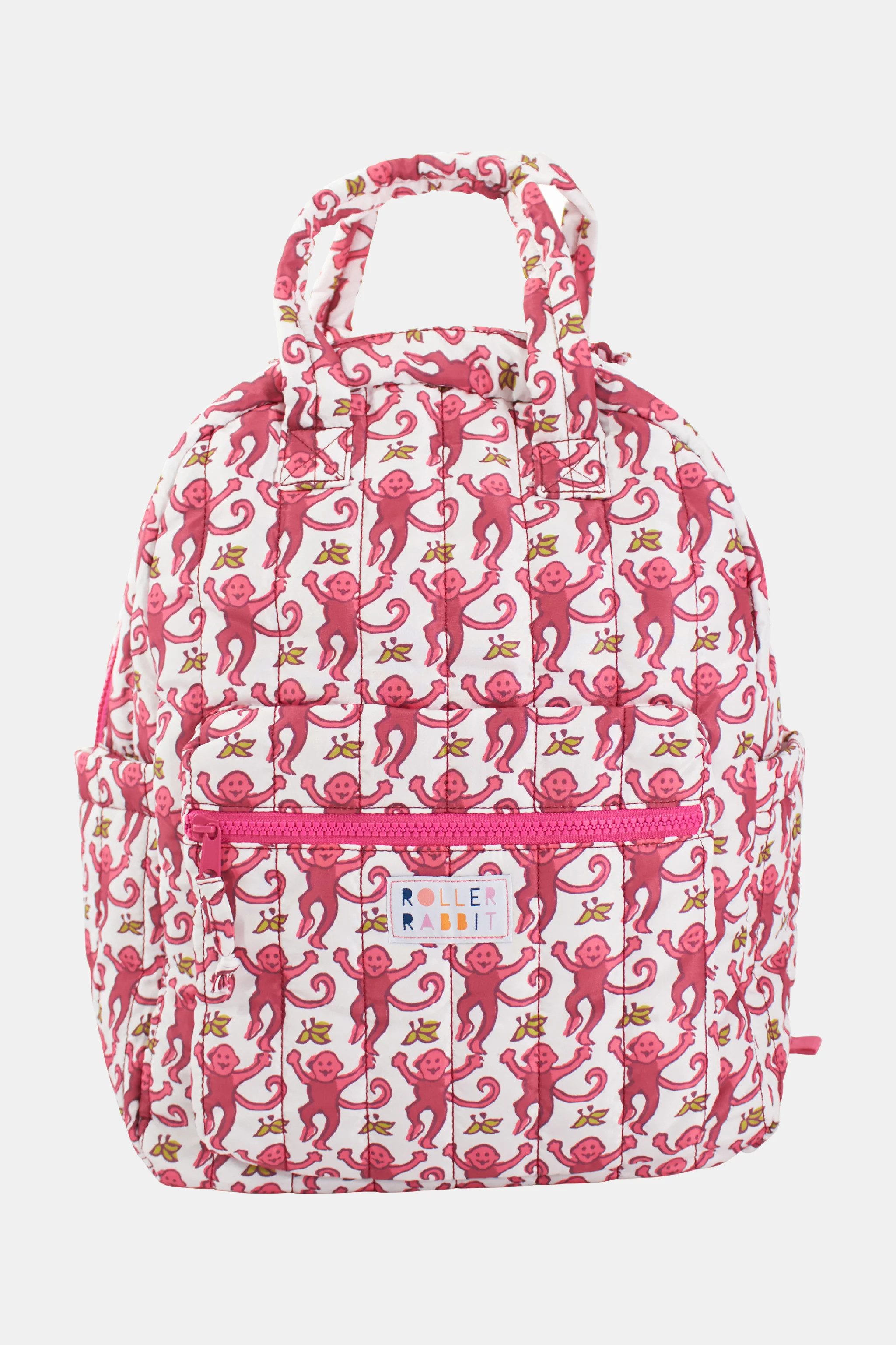 Monkey Quilted Nylon Backpack | Roller Rabbit | Roller Rabbit
