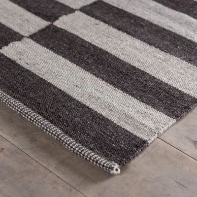 The Conestoga Trading Co. Hand-Woven Stripe Raw Wool Area Rug | Wayfair North America