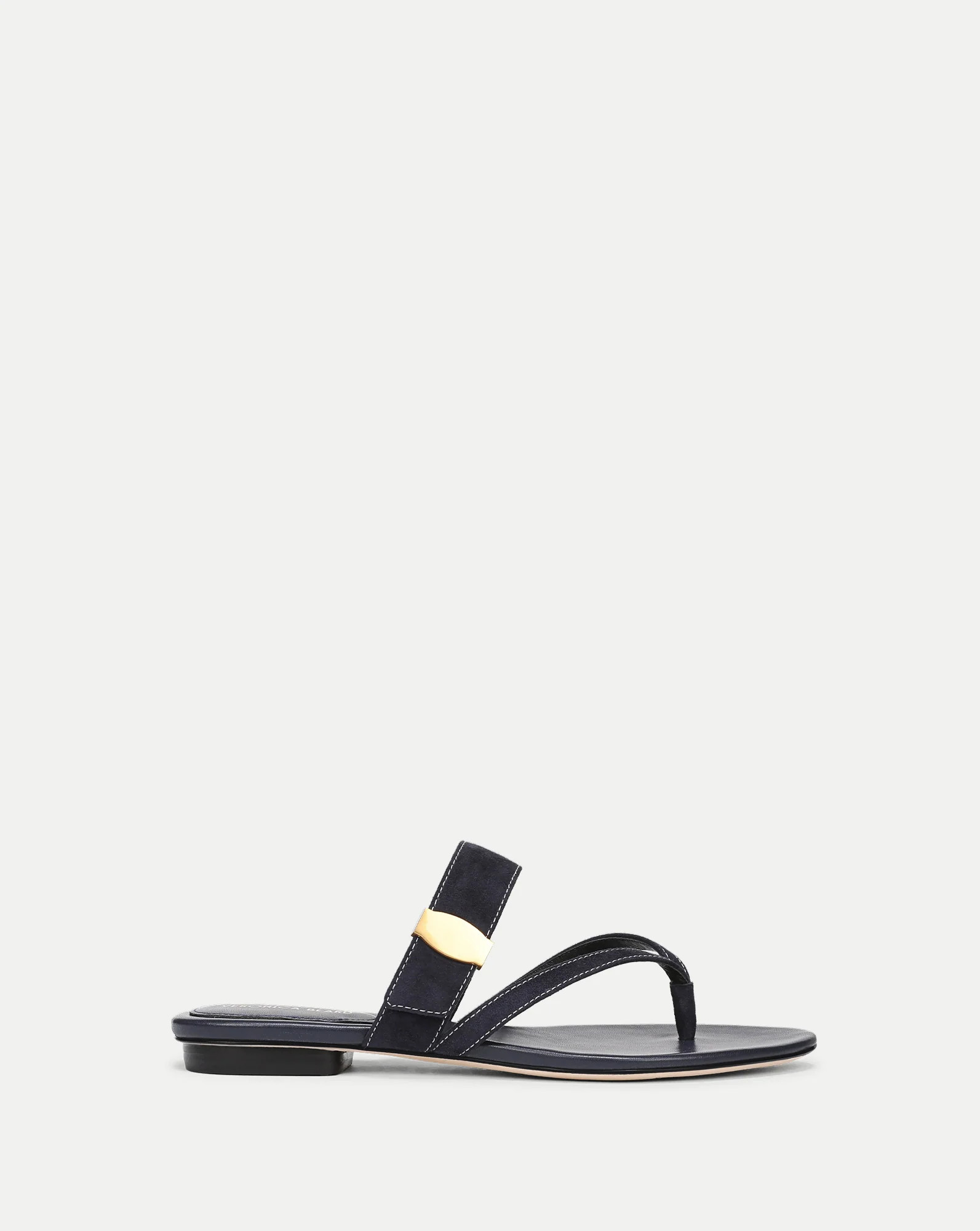 Salva Dash Flat Sandal in Navy | Veronica Beard | Veronica Beard