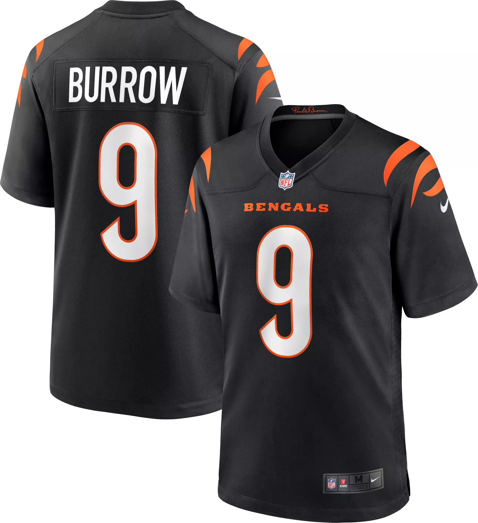 Nike Youth Cincinnati Bengals Joe Burrow #9 Black Game Jersey, Kids | Dick's Sporting Goods